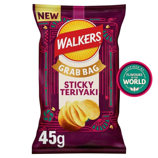 Walkers 45g Crisps Sticky Teriyaki Flavour Grab Bag - gallery image 1