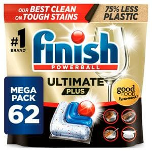 Finish Ultimate Plus All in One Dishwasher Tablets Fresh x62