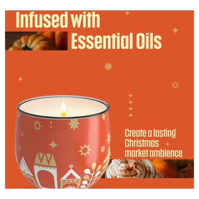 Glade Pumpkin Spice Latte Festive Scented Candle, Limited Edition 108g - gallery image 3