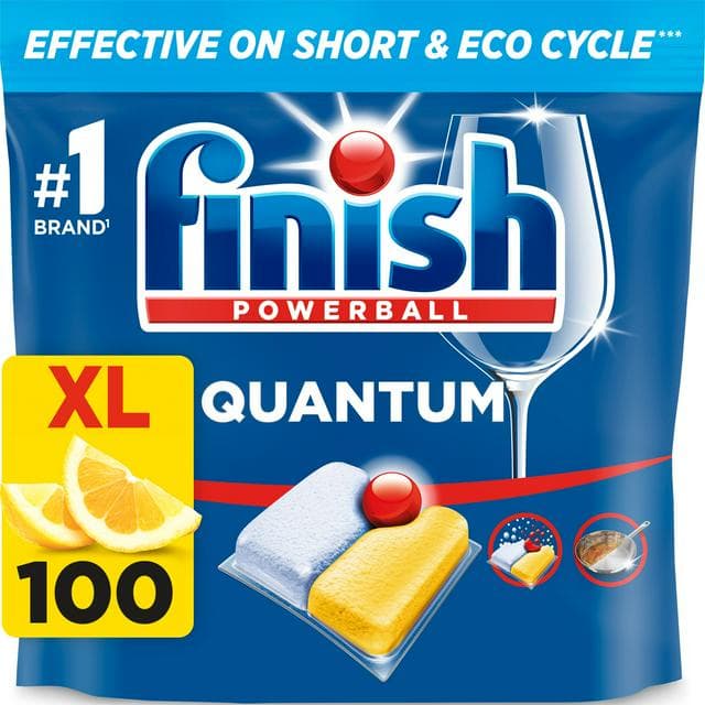 Finish Quantum All in One Dishwasher Tablets Lemon x100 - gallery image 1