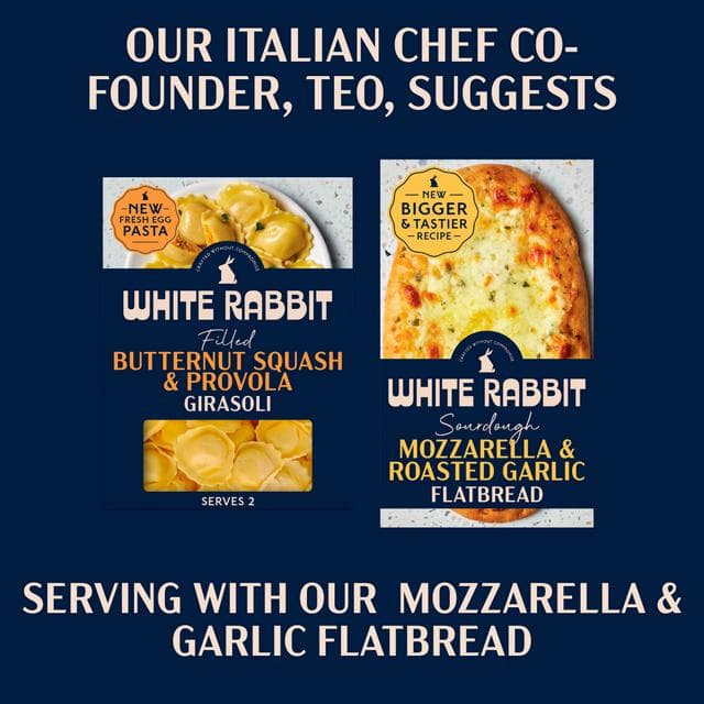 White Rabbit 250g Butternut Squash & Provola Gluten Free Filled Girasoli Pasta - gallery image 5