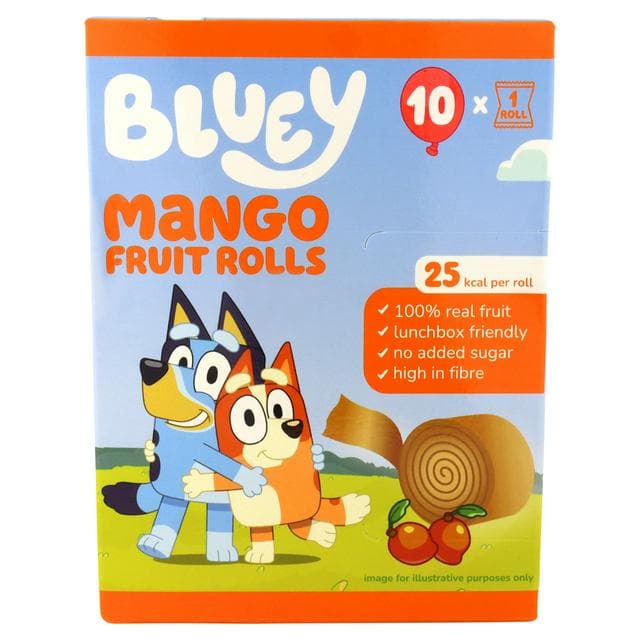 Bluey Mango Fruit Rolls 10 x 10g - gallery image 1
