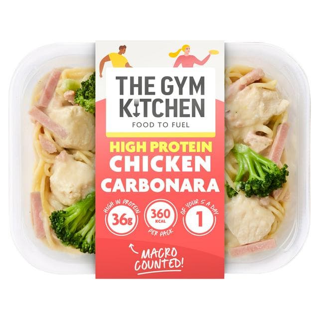 The Gym Kitchen 400g High Protein Chicken Carbonara Ready Meal - gallery image 1