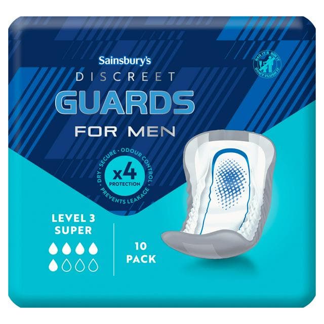 Sainsbury's Super Discreet Guards for Men x10 - gallery image 1