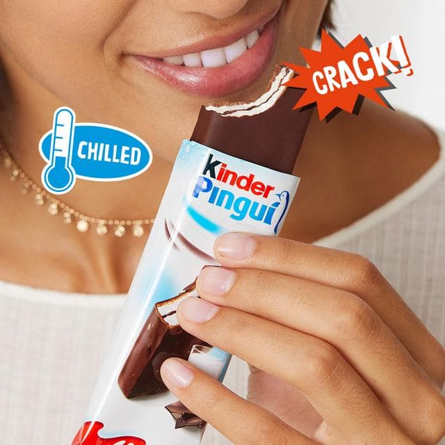 Kinder Pingui Milk & Chocolate Chilled Treat 4 x 30g - gallery image 5