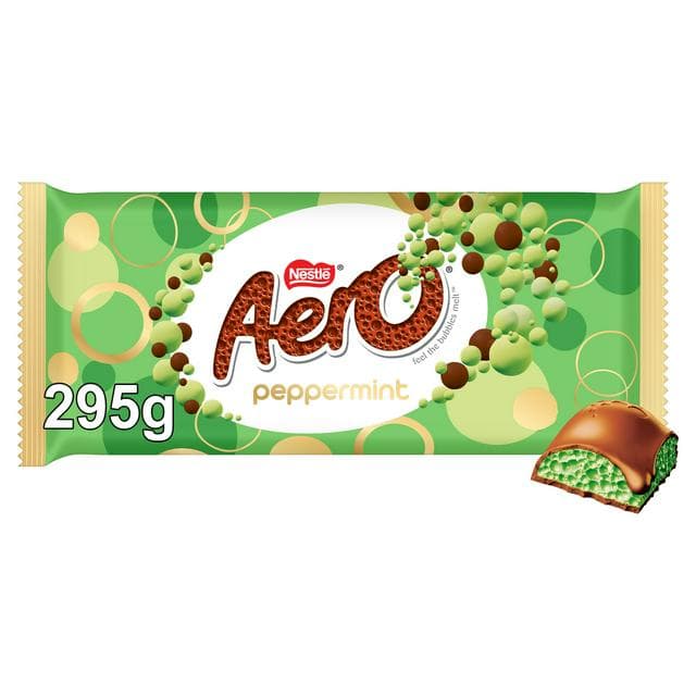 Aero 295g Peppermint Milk Chocolate Giant Gifting Bar - gallery image 1