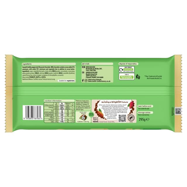 Aero 295g Peppermint Milk Chocolate Giant Gifting Bar - gallery image 3