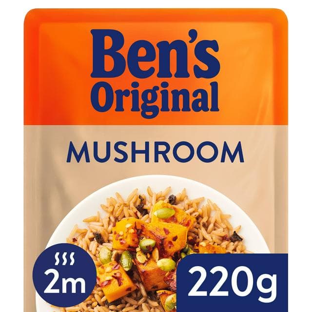Ben's Original Mushroom Microwave Rice 220g - gallery image 1
