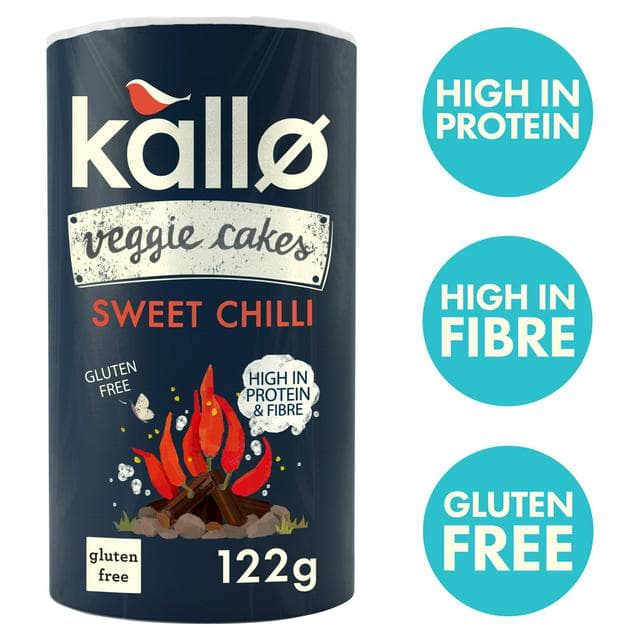 Kallo 122g Lentil & Pea Sweet Chilli Veggie Cakes - gallery image 1