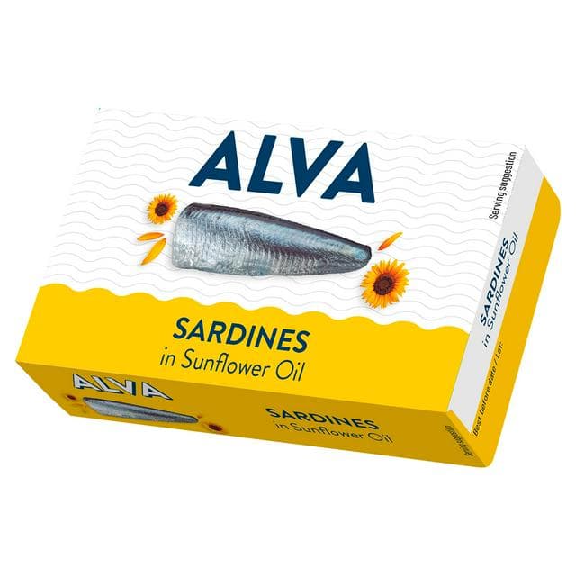 Alva Sardines in Sunflower Oil 120g - gallery image 1