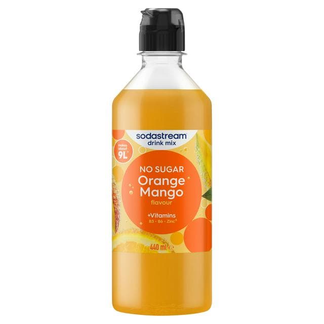 Sodastream Classics Orange Mango Flavour Sparkling Drink Mix 440ml - gallery image 1