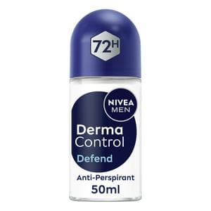 Nivea Men 50ml 72h Derma Control Defend Antiperspirant Roll On Deodorant