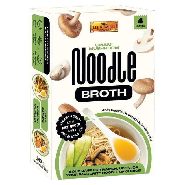 Lee Kum Kee Umami Mushroom Noodle Broth 4 x 35g - gallery image 1