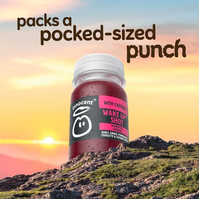Innocent Wake Up Berry, Ginger, Pomegranate, Courgette & Cayenne Pepper Shot 80ml - gallery image 4