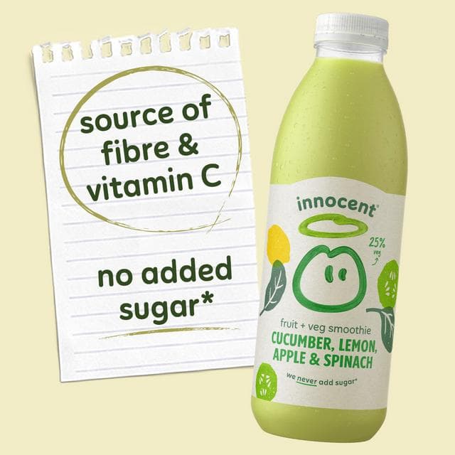 Innocent Cucumber, Lemon, Apple & Spinach Smoothie 750ml - gallery image 3