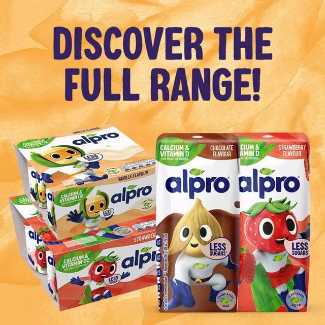 Alpro Kids Vanilla Soya Dairy Free Yoghurt Alternatives 4 x 115g - gallery image 5