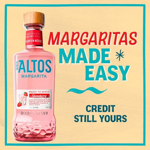 Olmeca Altos Margarita Strawberry 75cl - gallery image 4