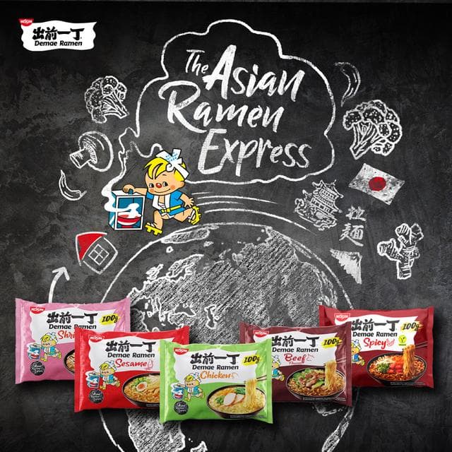Nissin Demae Ramen Chicken Flavour Noodles 5 x 100g - gallery image 5