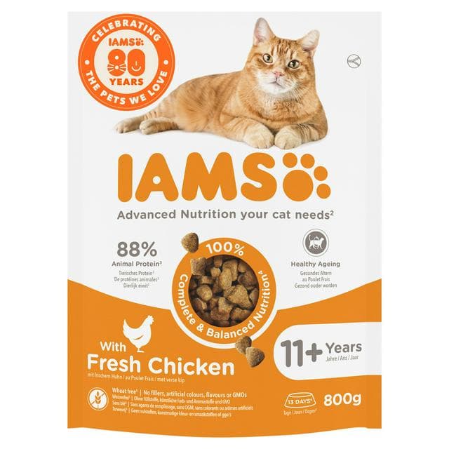 IAMS with Fresh Chicken 11+ Years 800g - gallery image 1