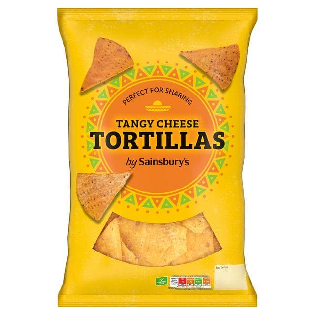 Sainsbury's 200g Tangy Cheese Tortillas Chips - gallery image 1