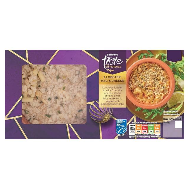 Sainsbury's 2 x Lobster Mac & Cheese, Taste the Difference 240g - gallery image 1
