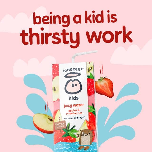 Innocent Kids Juicy Water Apples & Strawberries 3 x 200ml - gallery image 5