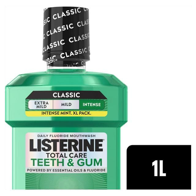 Listerine Total Care Teeth & Gum Fresh Mint Mouthwash 1L - gallery image 1