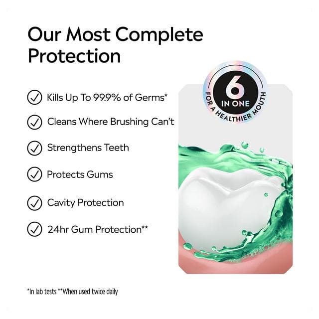 Listerine Total Care Teeth & Gum Fresh Mint Mouthwash 1L - gallery image 5