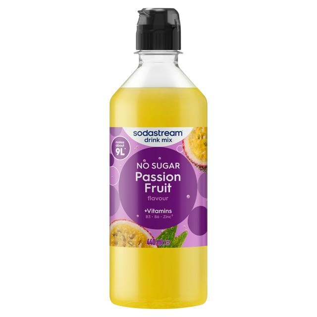 Sodastream Classics Passion Fruit Flavour Sparkling Drink Mix 440ml - gallery image 1