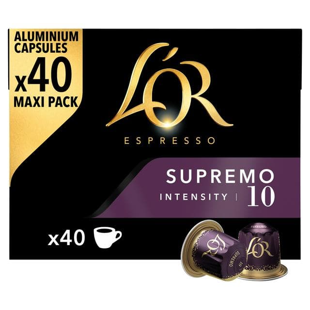 L'OR Espresso Supremo Aluminium Capsules x40 208g - gallery image 1