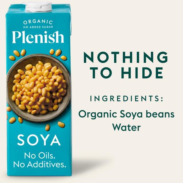Plenish 1L Chilled Dairy Free Organic Soya Drink - gallery image 2