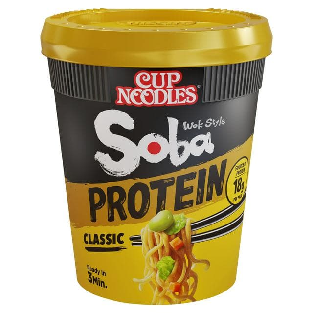 Nissin Soba Protein Classic Instant Wok Style Noodles Pot 92g - gallery image 1