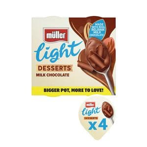 Müller Light Desserts Milk Chocolate 4 x 90g