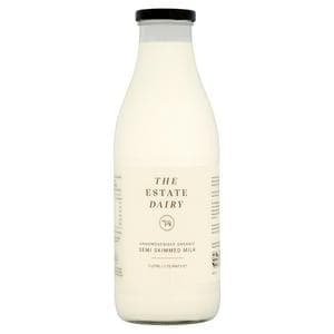 The Estate Dairy Unhomogenised Organic Semi Skimmed Milk 1L