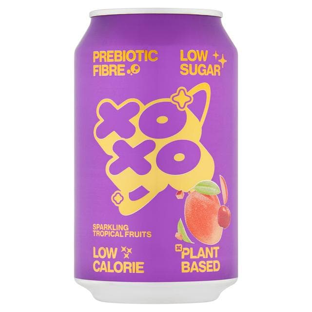 XOXO 330ml Sparkling Tropical Fruits Soda Can - gallery image 1