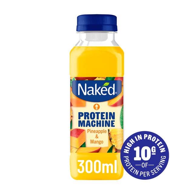 Naked Protein Machine Pineapple & Mango Smoothie 300ml - gallery image 2