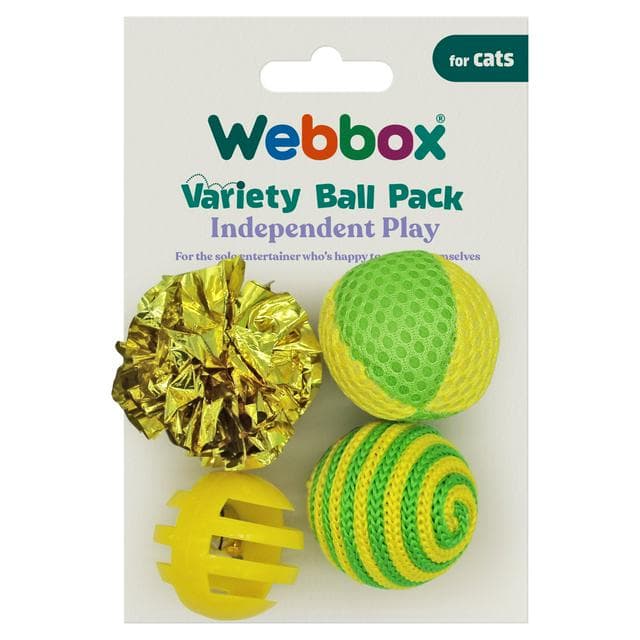 Webbox Variety Ball Pack for Cats - gallery image 1