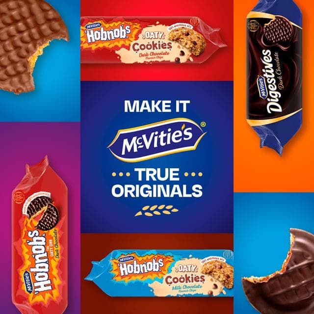 McVitie's Hobnobs Dark Chocolate Flavour Chips Oaty Cookies 155g - gallery image 5