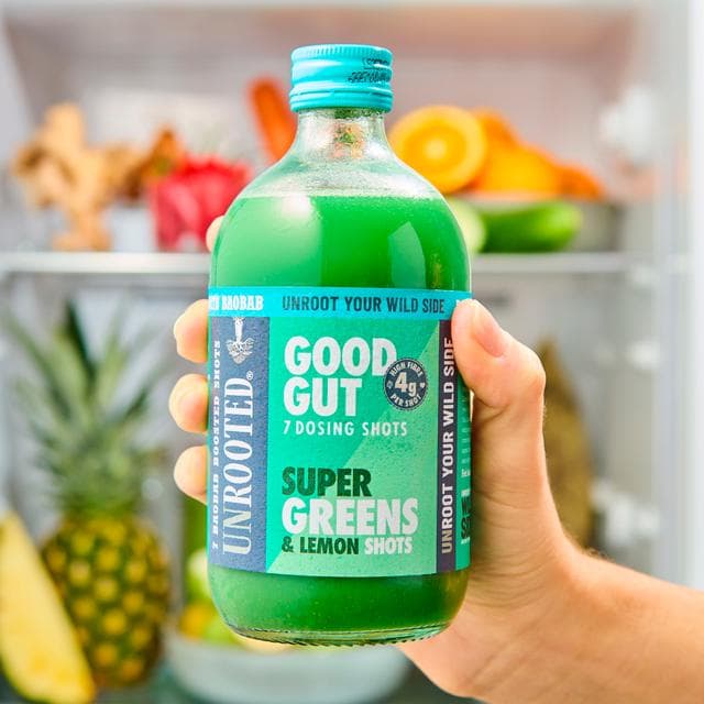 Unrooted Good Gut Super Greens & Lemon Shots 420ml - gallery image 3