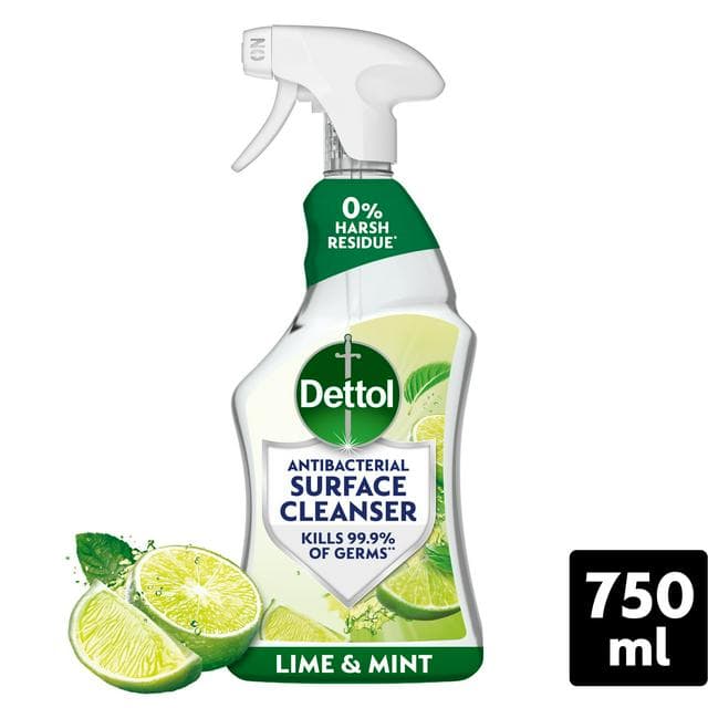 Dettol 750ml Lime & Mint Antibacterial Surface Cleanser - gallery image 1