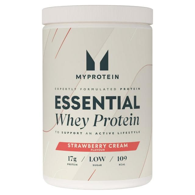 Myprotein 300g Strawberry Cream Flavour Essential Whey Protein - gallery image 1
