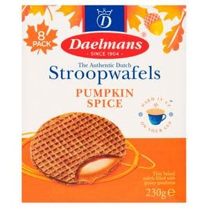 Daelmans 8 x Pumpkin Spice Stroopwafels 230g
