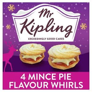 Mr Kipling 4 x Flavour Whirls Christmas Mince Pies
