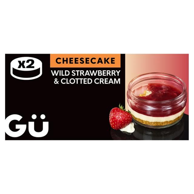 Gü Wild Strawberry & Clotted Cream Cheesecake 2 x 82g - gallery image 1