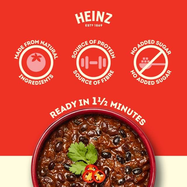 Heinz Chilli Black Beans Mexican Style 250g - gallery image 2