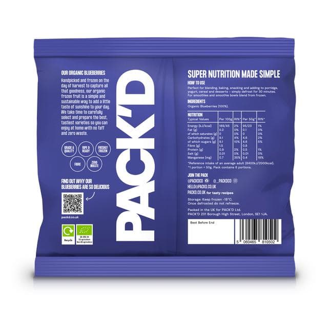 PACK'D Organic Blueberries 300g - gallery image 2