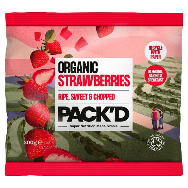 PACK'D Organic Strawberries 300g - gallery image 1