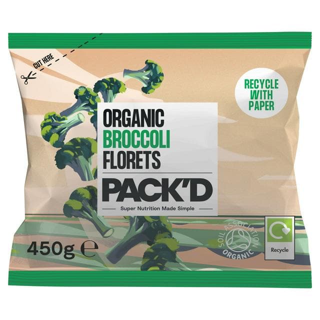 PACK'D Organic Broccoli Florets 450g - gallery image 1
