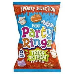 Fox's 10 x Biscuits Party Rings Minis Trick or Treat Snack Bags