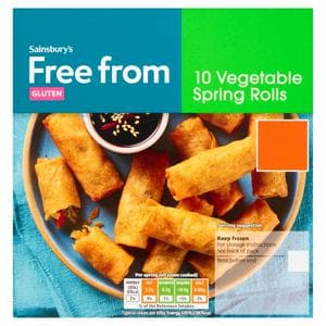 Sainsbury's Free From 10 x Vegetable Spring Rolls 180g